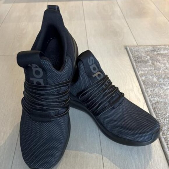 🆕Adidas Mens Black/Grey/Grey Imported Rubber Lite Racer Pull-On Shoes - Picture 1 of 15